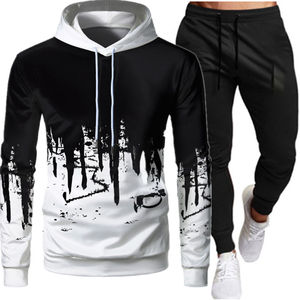 2023 alta calidad personalizado Unisex otoño Casual algodón + poliéster transpirable Tech Fleece chándal con bordado liso - Product Image 2