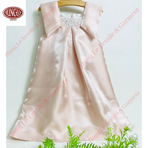 Venta al por mayor estilo real elegante vestido de princesa para los niños Floral decorado en capas de gasa de manga larga Formal para el verano - Product Image 5