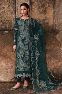 Señoras paquistaníes Salwar Kameez Trajes de invierno Jacquard de alta calidad Modelo étnico moderno Cuero genuino Adultos de lujo - Product Image 2