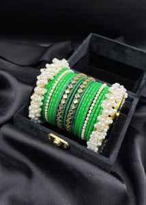 Trendy Factory Direct Sales Silver Plated <b>Copper</b> Alloy Bangles Sets <b>Women's</b> Churiyan Geometric Design <b>for</b> Adults Wedding - Product Image 5