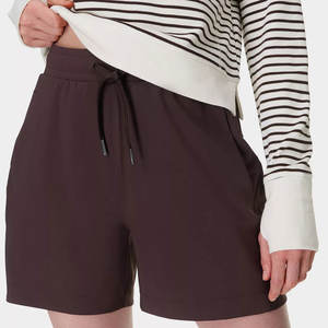 กางเกงขาสั้นผ้าฝ้ายสำหรับผู้หญิงใส่โลโก้ได้ตามต้องการกางเกงขาสั้นผ้าฝ้ายสไตล์ใหม่สำหรับฤดูร้อนมีกระเป๋าเลือกสีและขนาดได้ตามต้องการ - Product Image 2