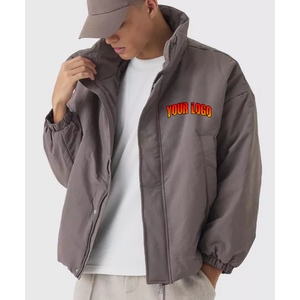 Veste d'hiver matelassée à logo personnalisé pour hommes Prix de gros Manteau en duvet matelassé surdimensionné chaud en vrac Streetwear Vêtements d'extérieur 2025 - Product Image 4