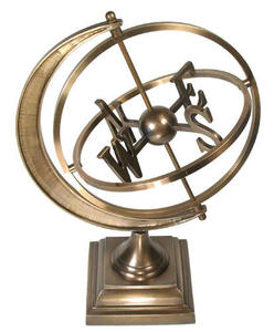 ลูกโลกตกแต่งแบบตั้งพื้น รุ่นพิเศษ สีดำ พร้อมฐานโลหะ ดีไซน์ธีมการเดินเรือ ทำจากทองเหลือง เหมาะสำหรับเป็นของขวัญ - Product Image 5