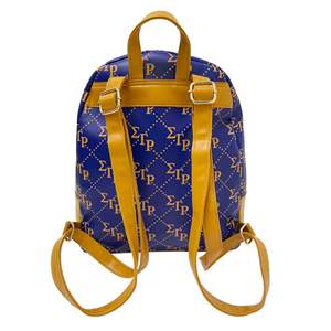 Sigma Gamma Rho Sac à dos à emboîtement doré et bleu - Product Image 2