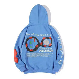 Sweat-shirt à capuche unisexe surdimensionné en coton 100% lourd avec impression en mousse personnalisée DTF, style streetwear d'hiver, style hip-hop - Product Image 6