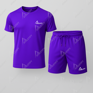 Vente en gros Ensemble de fitness pour hommes en coton respirant vêtements d'entraînement durables vêtements de sport de qualité pour achat en gros conceptions personnalisées. - Product Image 1