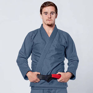 Uniforme de Jiu Jitsu Elástico Azul Acero, Kimono de Artes Marciales de Algodón Grueso, Traje de Entrenamiento con Costuras Reforzadas para Adultos Unisex - Product Image 2