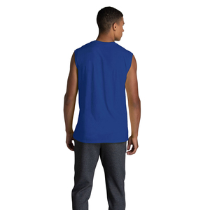 Excepcional transpirable 100% algodón 275 GSM logotipo personalizado camisetas sin mangas Vintage gimnasio lavado ácido camisetas sin mangas para hombres - Product Image 4