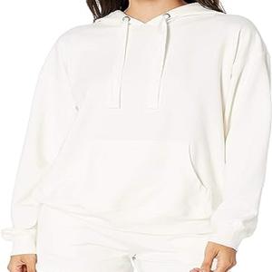 2023 femmes Logo personnalisé hauts de gymnastique coton pull à capuche sweat solide motif imprimé coupe ample conception d'hiver - Product Image 3