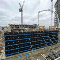 Panneau de coffrage en plastique léger MINGLEI, montage facile, pour système de mur en béton de construction