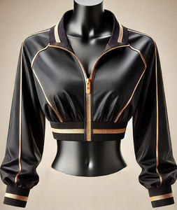 Custom Wholesale <b>Fringe</b> Hem Studded Detail Open Front Jacket Women's Solid Color Tassel <b>Trim</b> Jacket Cow Boy Jacket - Product Image 1