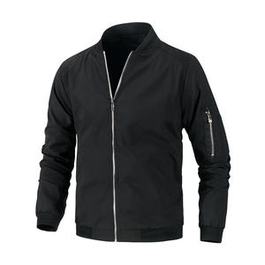 Blouson aviateur d'hiver léger pour hommes, couleur unie, style High Street avec col montant-Service OEM le plus vendu disponible - Product Image 3