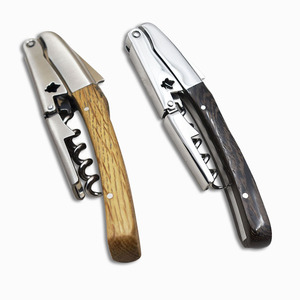 Couteau de Sommelier <span class=keywords><strong>Laguiole</strong></span> Écologique en Acier Inoxydable, <span class=keywords><strong>Tire</strong></span>-<span class=keywords><strong>Bouchon</strong></span> avec Lame de 4,5 cm, Fonctionnement Manuel - Product Image 1