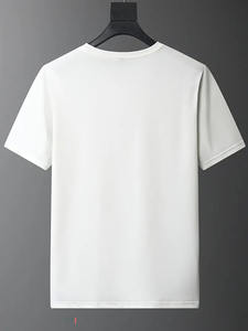 T-shirt respirant 100% coton pour hommes, col rond d'été en plein air avec impression personnalisée unique - Product Image 4