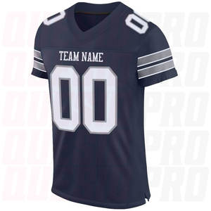 Maillots de football américain de haute qualité, vêtements de sport, sublimation, entraînement, tops pour fans, broderie, numéro d'équipe - Product Image 2