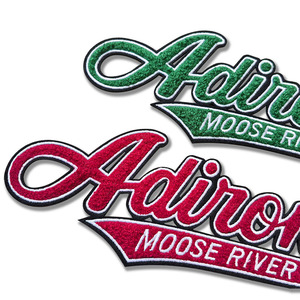 Parches Tejidos Ecológicos Personalizados, Estilo Cosido, Letras del Alfabeto Inglés, Triángulo, Círculo, Colores Amarillo y Azul, Bolsas de Tela de Lona - Product Image 1