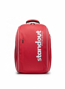 Bolsa de Raqueta de Pickleball de Nuevo Diseño 2026, Bolsa de Tela con Textura de Carbono, Bolsa de Tenis de Pádel, Color Rojo, Logotipo Personalizable - Product Image 4