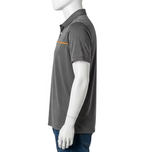 Polo à manches courtes anti-rides en tissu extensible respirant en polyester et élasthanne, vêtements de sport décontractés pour hommes et femmes, uniforme, chemise de golf - Product Image 4