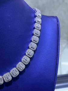 Modern Style VVS Moissanite Diamond 925 Sterling Silver Iced Out Hip Hop Link Chain Fashion High End Jewelry For <b>Men</b> Party Wear - Product Image 3