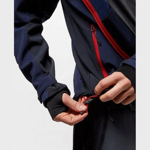 Veste Softshell légère et respirante pour hommes, hiver, pour les sports de plein air, col montant, fermeture éclair, coupe-vent, logo avant - Product Image 4