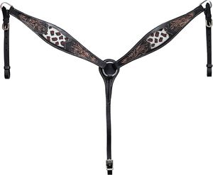 Western Premium Leather Equestrian Trail Tack Mano con cuentas Tooled Headstall, Breastplate,Reins Horse Riding Tack Set - Product Image 3