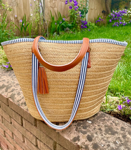<b>Raffia</b> Straw Holiday <b>Tote</b> Woven Paper Rope Bag Crochet Macrame Beach Bags Direct From Indian Supplier - Product Image 2