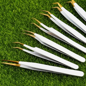 ชุดแหนบต่อขนตา MORGANS INDUSTRIES รุ่น MI-ET-0001 สีชมพู ปลายเรียบ ทำจากสแตนเลสอย่างดี ทนทาน แม่นยำ จำนวน 10 ชิ้น - Product Image 1