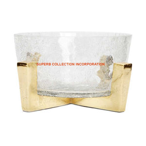 Finest Quality Gold Metal serving <b>Bowl</b> Unique Design Fruit Serving Platter For Home Kitchen Ware Decoration - Product Image 4