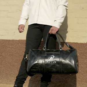 Hot Sale Crunch Leather Luggage <b>Bags</b> Multi Uses Handmade <b>Bag</b> Unisex Travel <b>Bag</b> Big Size Multi Uses Hair on Hide Fur Handbag - Product Image 1