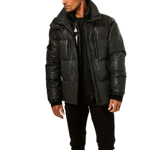 Veste à capuche matelassée pour homme, nouvelle collection, best-seller, 100% nylon, personnalisable, de haute qualité, chaude, fabriquée au Pakistan - Product Image 4