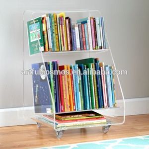 2025 nuevos tamaños personalizados, estanterías de acrílico transparente, escalera de escritorio, estantería para BIBLIOTECA, HOGAR, estilo moderno - Product Image 3