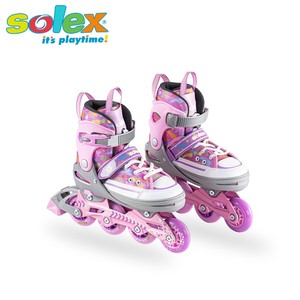 Solex รองเท้าโรลเลอร์สำหรับเด็ก, ดีไซน์ทนทานทำจากอลูมิเนียมมีคุณภาพสูงปรับได้แบริ่ง ABEC-7ในร่ม/กลางแจ้ง - Product Image 2