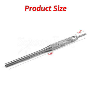 Mango de bisturí quirúrgico reutilizable Mango de BP con agarre ergonómico para corte médico de precisión y cuidado clínico - Product Image 3