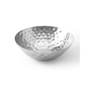 Bol en métal doré de haute qualité, design tendance et nouveau, style martelé, motif floral, best-seller - Product Image 4