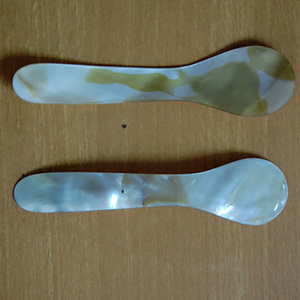 Brown Shell River Spoon Art BIJOUX DE COQUILLAGE Naturel Motif Cuillère et Fourchette en Mosaïque Couleur pour Vaisselle - Product Image 1