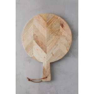 Pasteles de galletas Cupcake Pizza Plato para servir y bandeja de plato Tableros de madera personalizados Logotipo personalizado Tabla de cortar de madera para acampar - Product Image 4