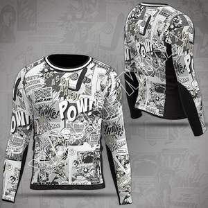 Custom the Rash Guard marvel With material With Seamless Stitching <b>Line</b>/Compression Shirts/<b>tight</b> Jerseys - Product Image 1