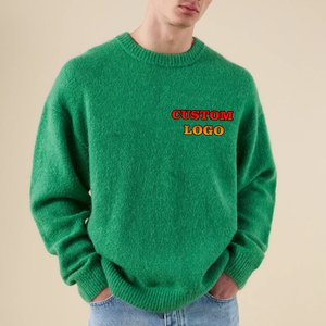 Pull en tricot pour homme 100% coton Fil doux de qualité supérieure Chaud Respirant Anti-froissement Séchage rapide Style d'hiver Décontracté Confortable Quotidien - Product Image 1