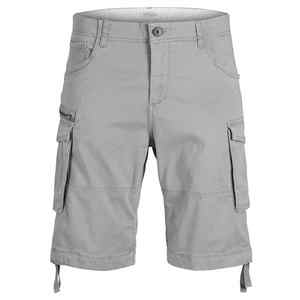 Pantalones cortos informales de 6 bolsillos para hombre, pantalones cortos de verano de mezcla de algodón para hombre, cierre de cordón de cintura antiarrugas - Product Image 6