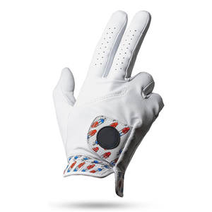 Gants de golf professionnels souples pour gauchers en peau de mouton avec logo personnalisé pour hommes, antidérapants, imperméables, protection UV, sport - Product Image 5