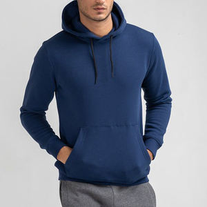 Vente en gros Nouveau design Sweat à capuche uni en coton pour homme Coupe classique Poids lourd Impression personnalisée Streetwear Sweat à capuche pour homme - Product Image 4