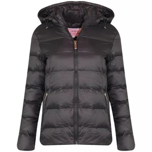Nuevo diseño de las mujeres térmica con capucha Puffer abrigo de manga larga con cremallera completa a prueba de viento prendas de vestir transpirable - Product Image 1