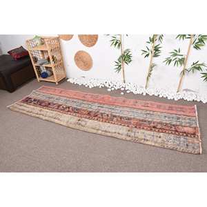 Handmade Bohemian <b>White</b> Wool Patchwork <b>Rug</b> Large 2.7 X 8.4ft Rectangular Hallway Pattern for <b>Bedroom</b> Living Room Teen's Latex - Product Image 3