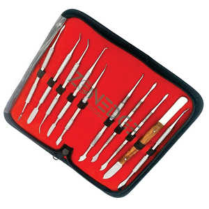 Équipement de laboratoire dentaire de haute qualité Kit de Sculpture de dentiste dentaire ensemble de sculpteur de cire 10 pièces/ensemble Instruments médicaux dentaires professionnels - Product Image 3
