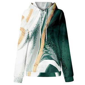 Sweats à capuche en gros haut à capuche vierge texturé rose vif pull à cordon bulle manches gaufrées sweat à capuche surdimensionné femmes cravate haut - Product Image 2