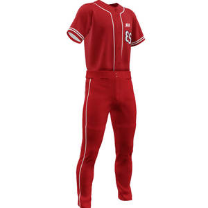 Uniformes de Béisbol Personalizados de Color Sólido, Transpirables, Hechos a Mano en Pakistán, 100% Poliéster, los Más Vendidos - Product Image 4