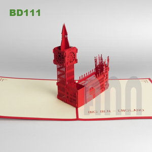 Cartes de vœux 3D faites à la main de haute qualité, motif grand monument, paysage de la Grande-Boucle, style japonais, fournitures de décoration pour Thanksgiving ANN - Product Image 2