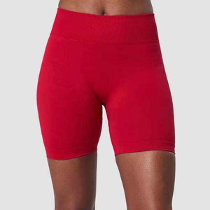 Pantalones cortos de gimnasio activos estilo motorista para mujer, pantalones cortos de Yoga transpirables de poliéster con decoración Floral, cintura media, informal sólido 2025 - Product Image 1