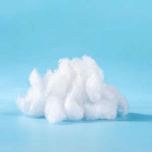 Fibre discontinue de polyester recyclé circulaire Pro de qualité supérieure feutre cardé serti siliconé ouate de production en vrac brute pour chien - Product Image 6