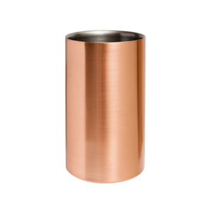 <b>Small</b> Weight Copper Finished Stainless Steel Ice Bucket Manufacturer Customized Fancy Design Champagne Metal Ice Bucket Supplier - Product Image 5